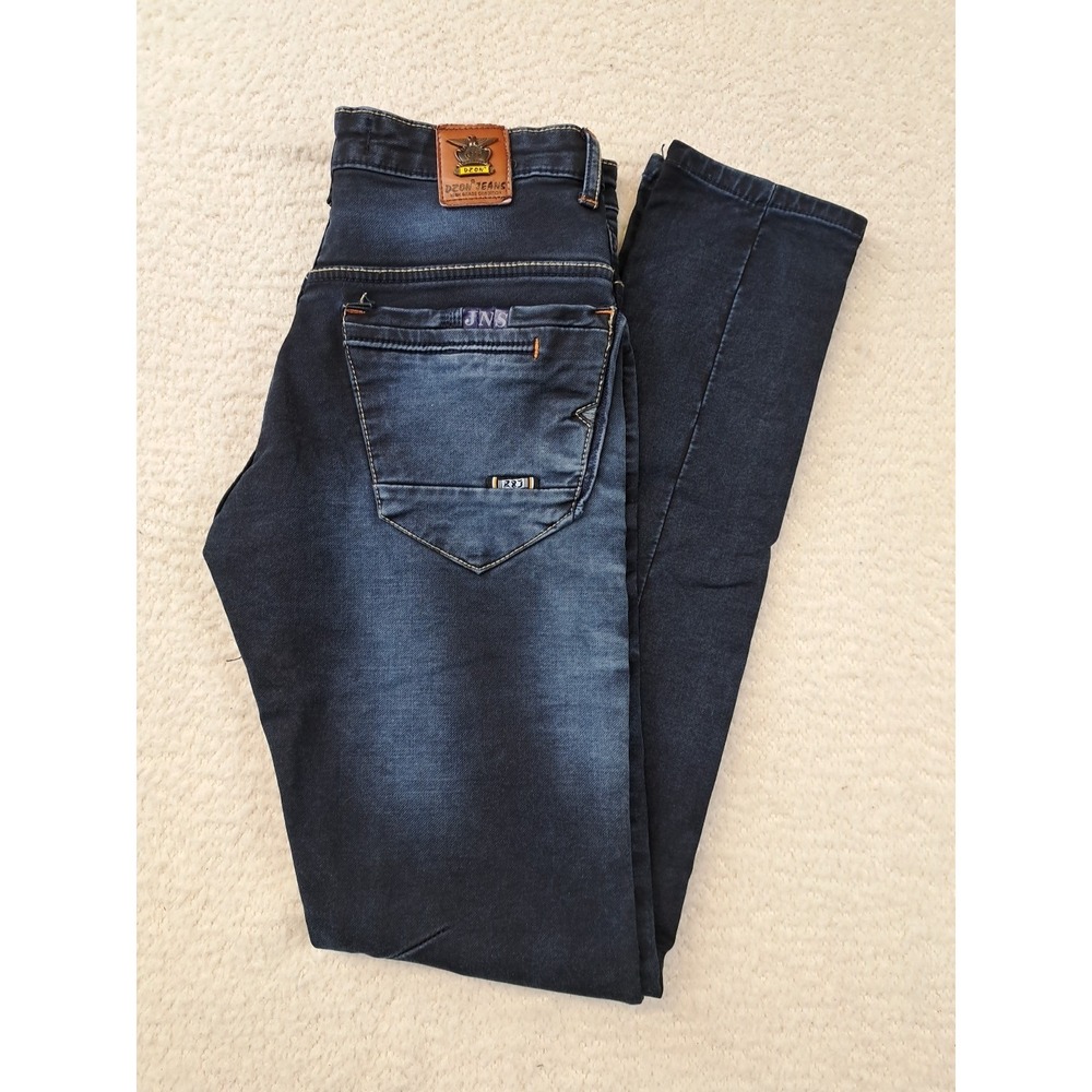 R&J Collection DZon Jeans Mens Size 28 Blue 28 x 32 India Made Durable Skinny